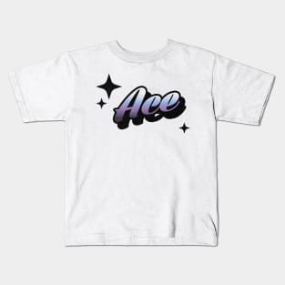 Ace - Retro Classic Typography Style Kids T-Shirt